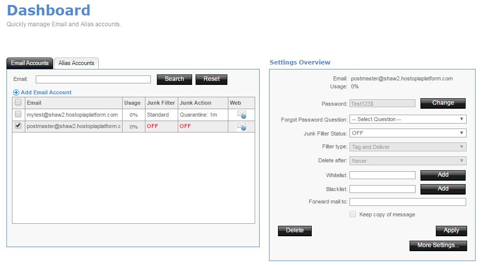 Click for larger view 2016-10-11-SH-EasyMail01Dashboard